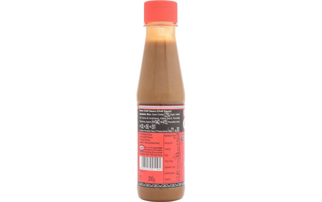 Dr. Oetker Fun foods Green Chilly Sauce    Bottle  200 grams